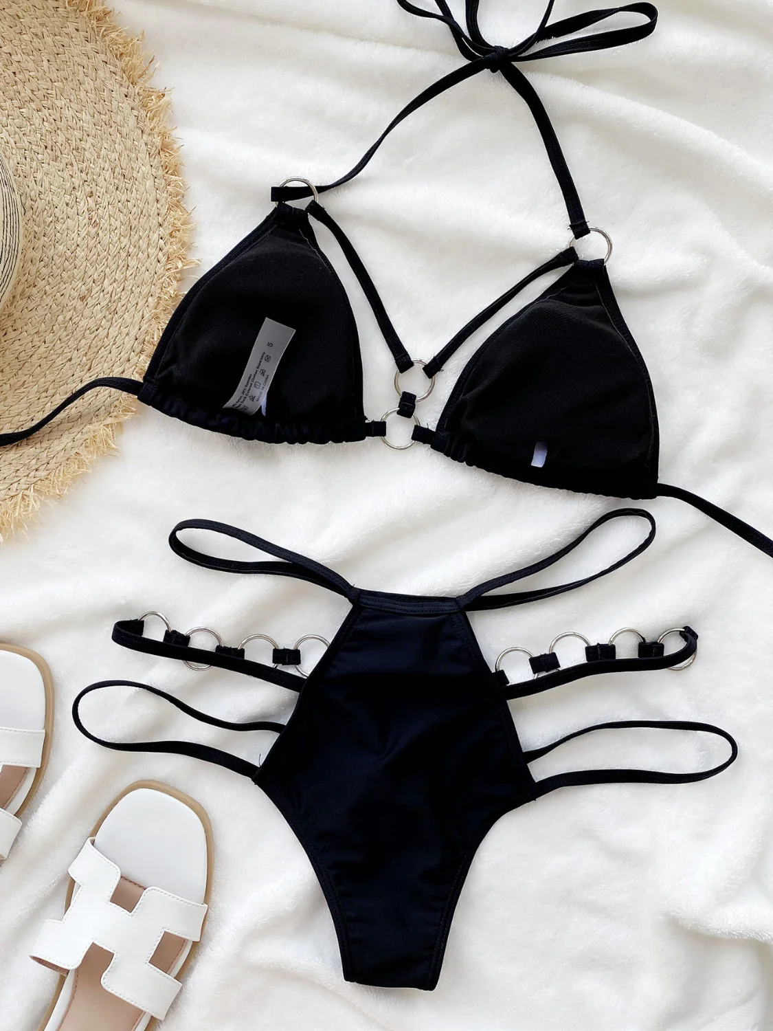 Cutout Halter Neck Two-Piece Bikini Set - Image 8