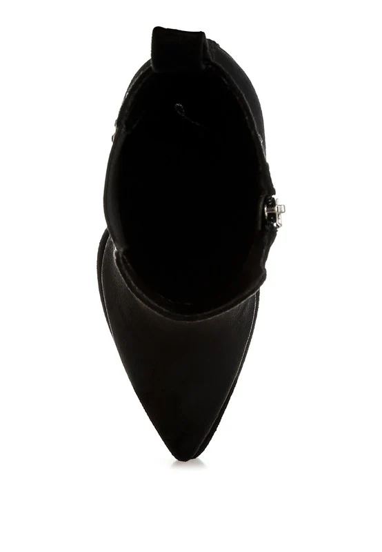 Dalton Studs Embellished High Ankle Boots - Image 9