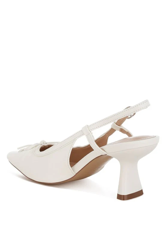 Danvers Kitten Heel Pointy Slingbacks - Image 6