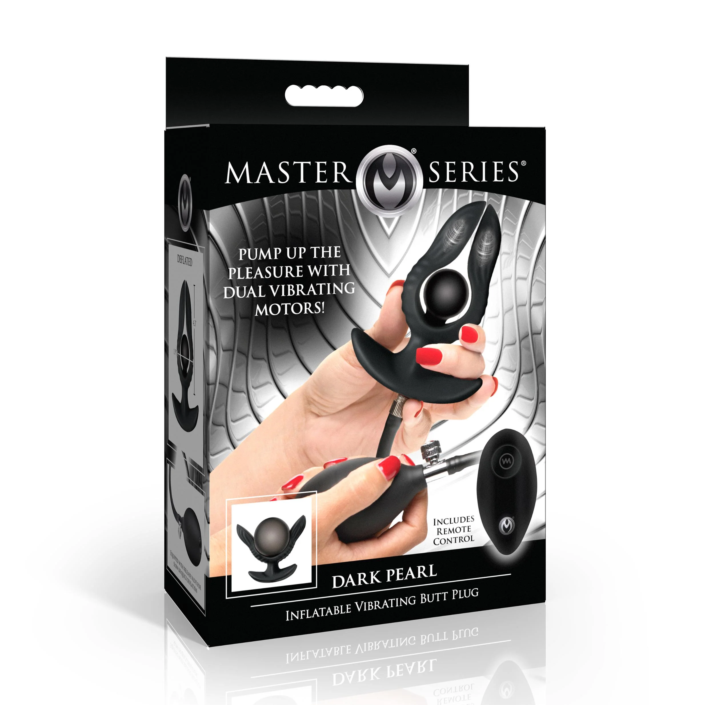 Dark Pearl Inflatable Vibrating Butt Plug - Image 7