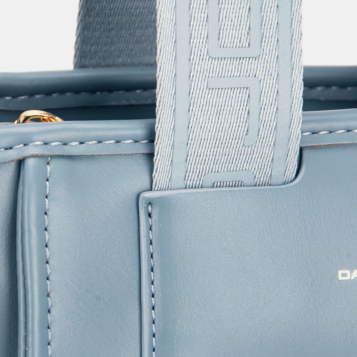 David Jones Small Handbag with Embossed Pattern Handles - Image 3