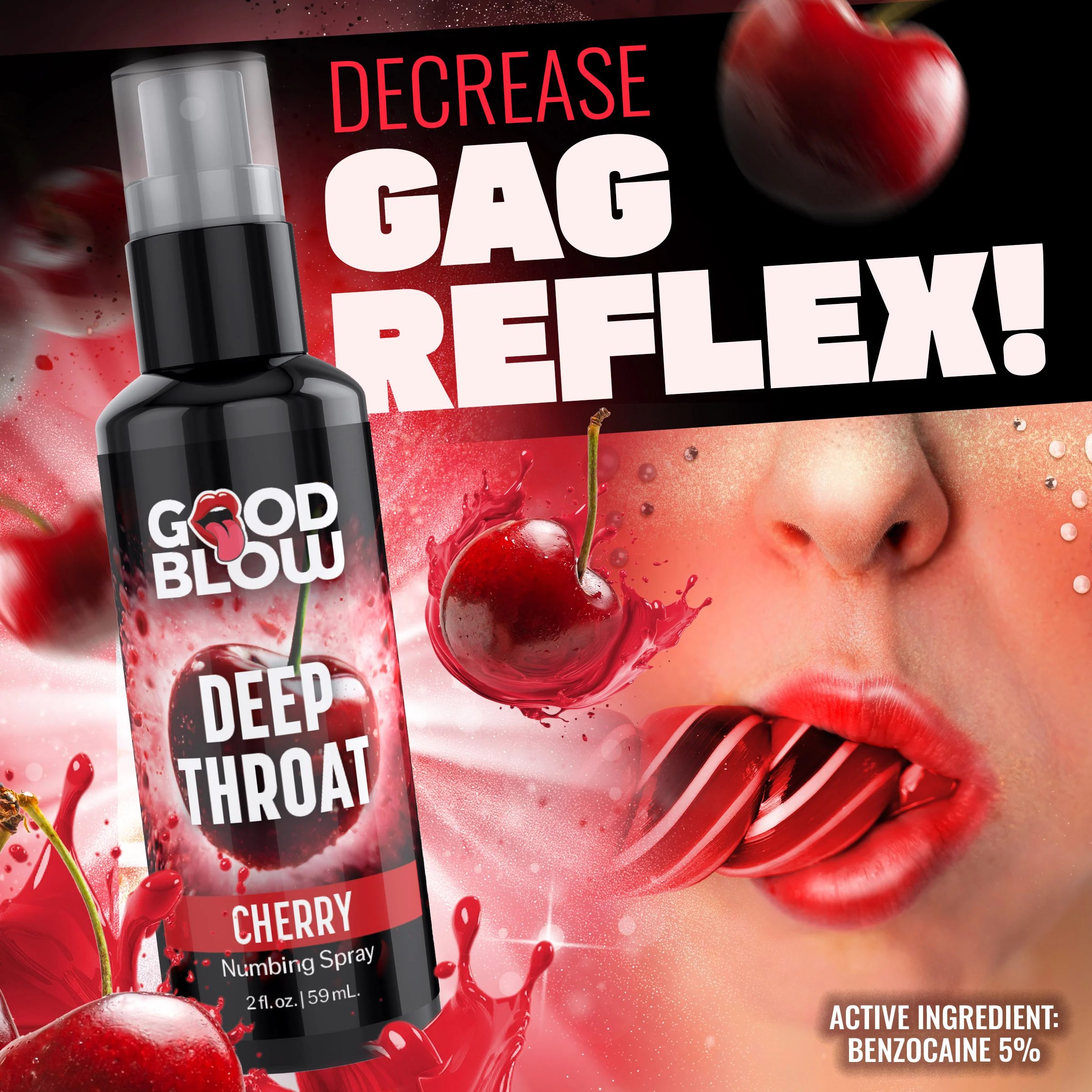 Deep Throat Cherry Numbing Spray - Image 3