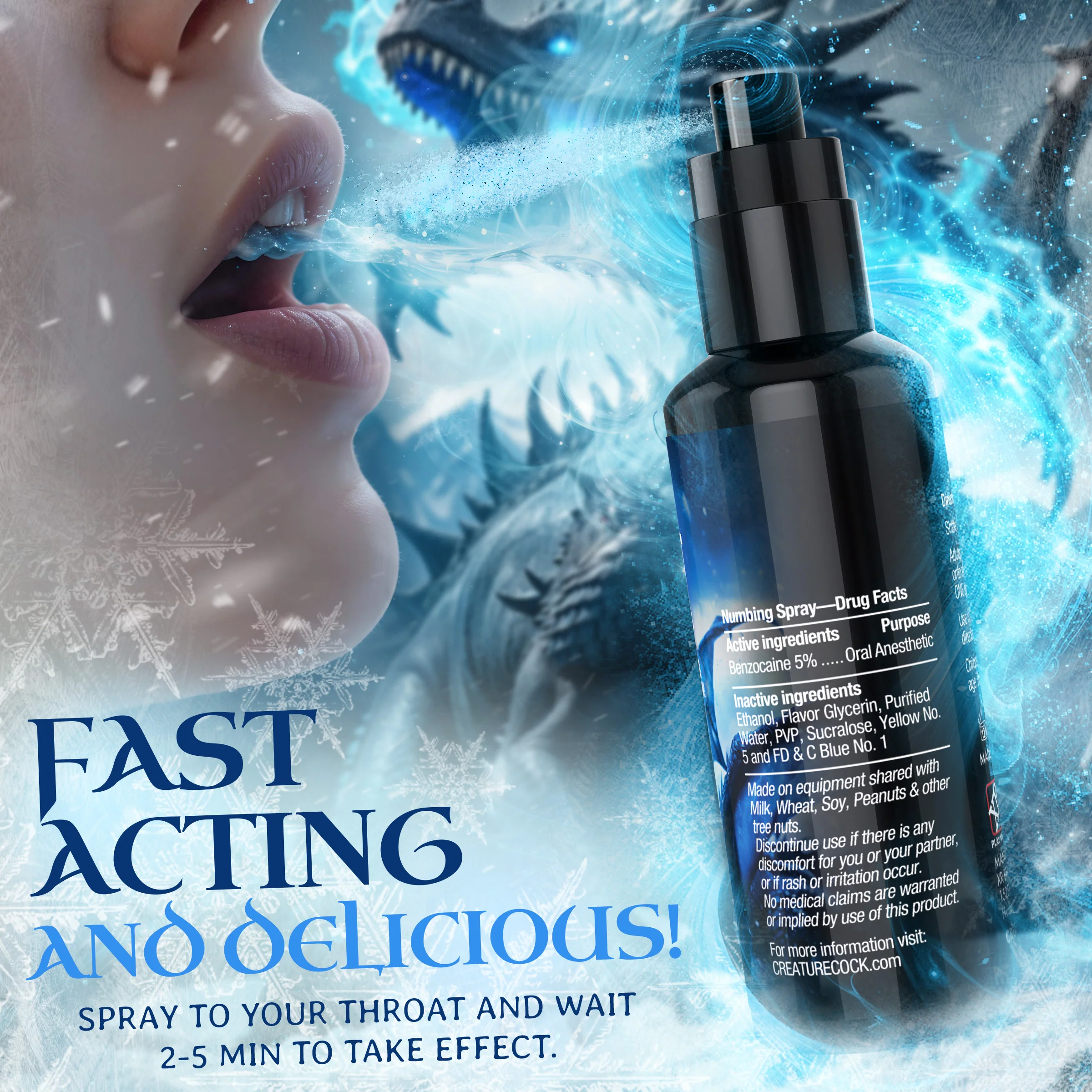 Deep Throat Spearmint Numbing Spray - Image 6