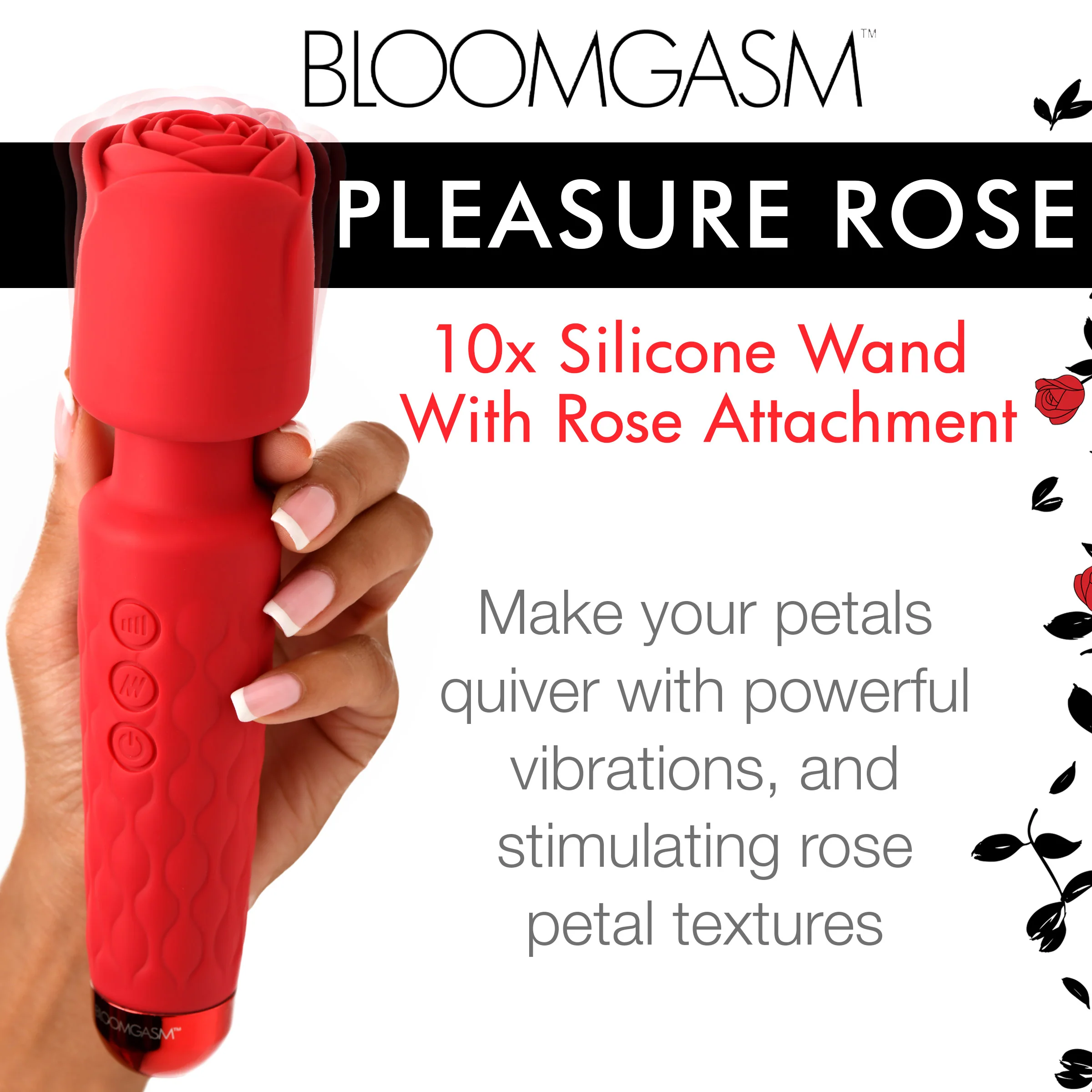 Deluxe Silicone Rose Wand - Image 6
