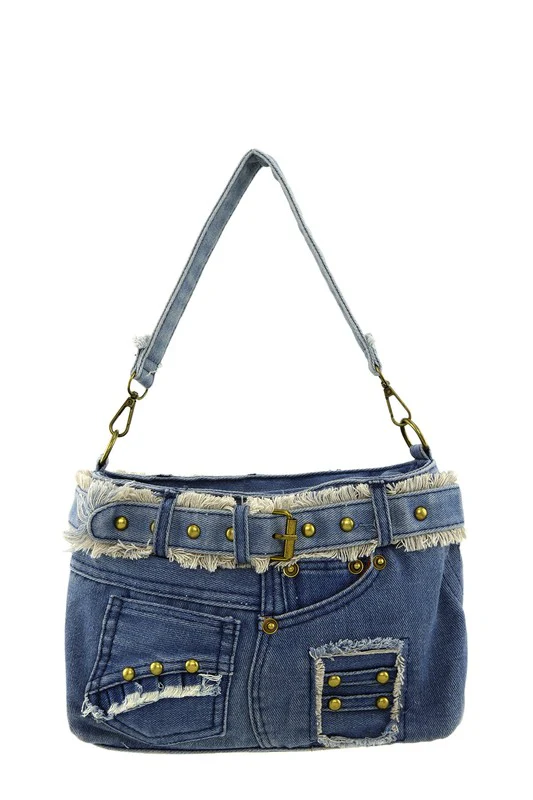 Denim Pants Shape Crossbody Bag - Image 2