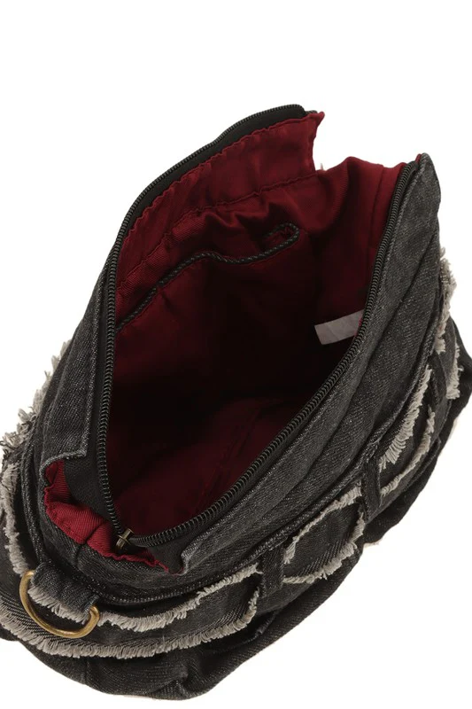 Denim Pants Shape Crossbody Bag - Image 7