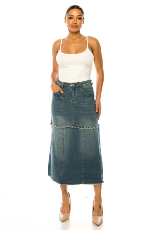 denim skirt - Image 2