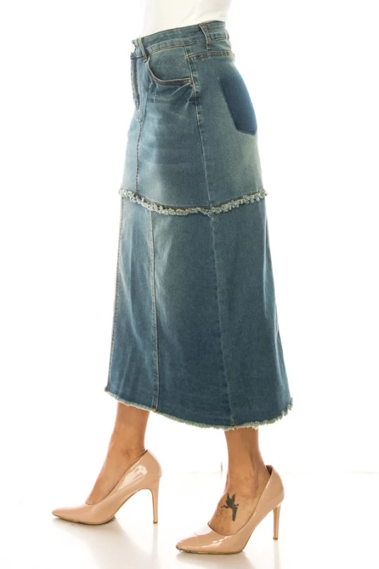 denim skirt - Image 3