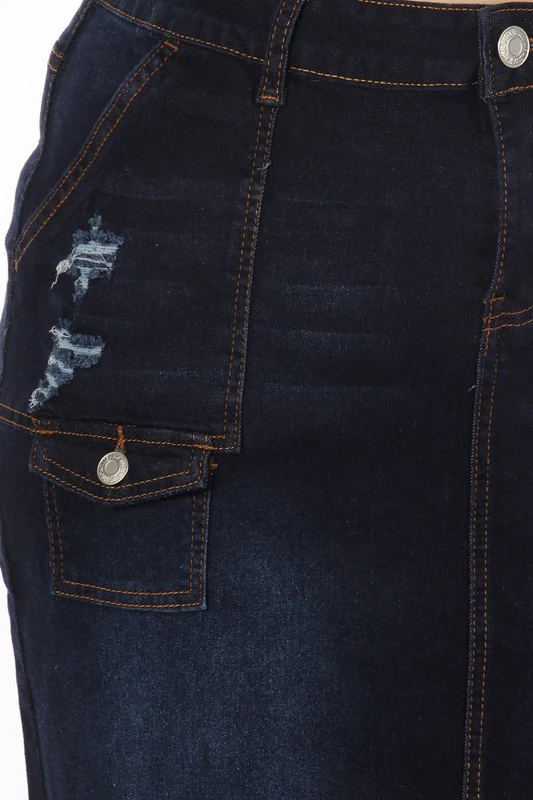 denim skirt plus size - Image 5