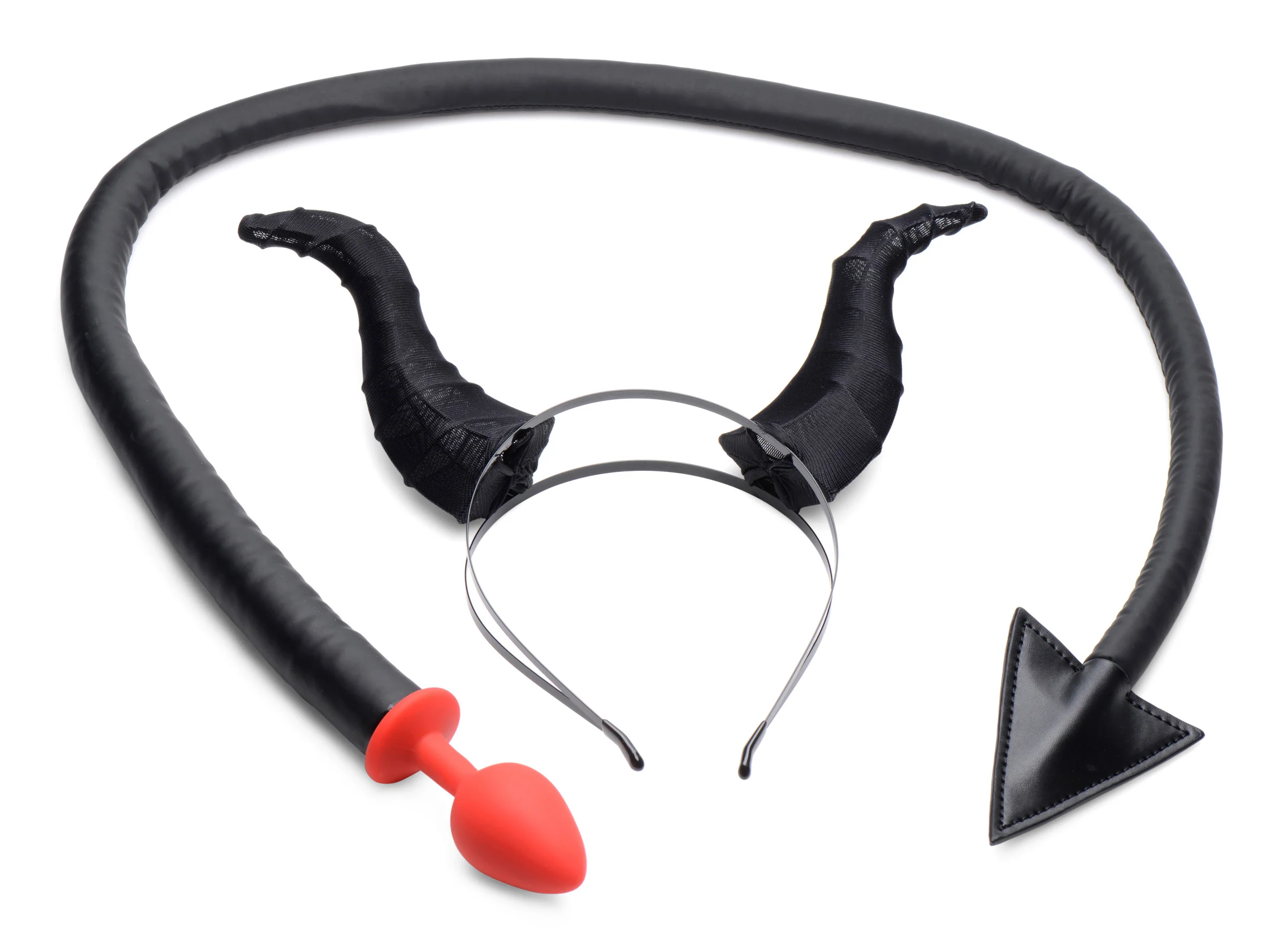 Devil Tail Anal Plug And Horns Set - Image 3