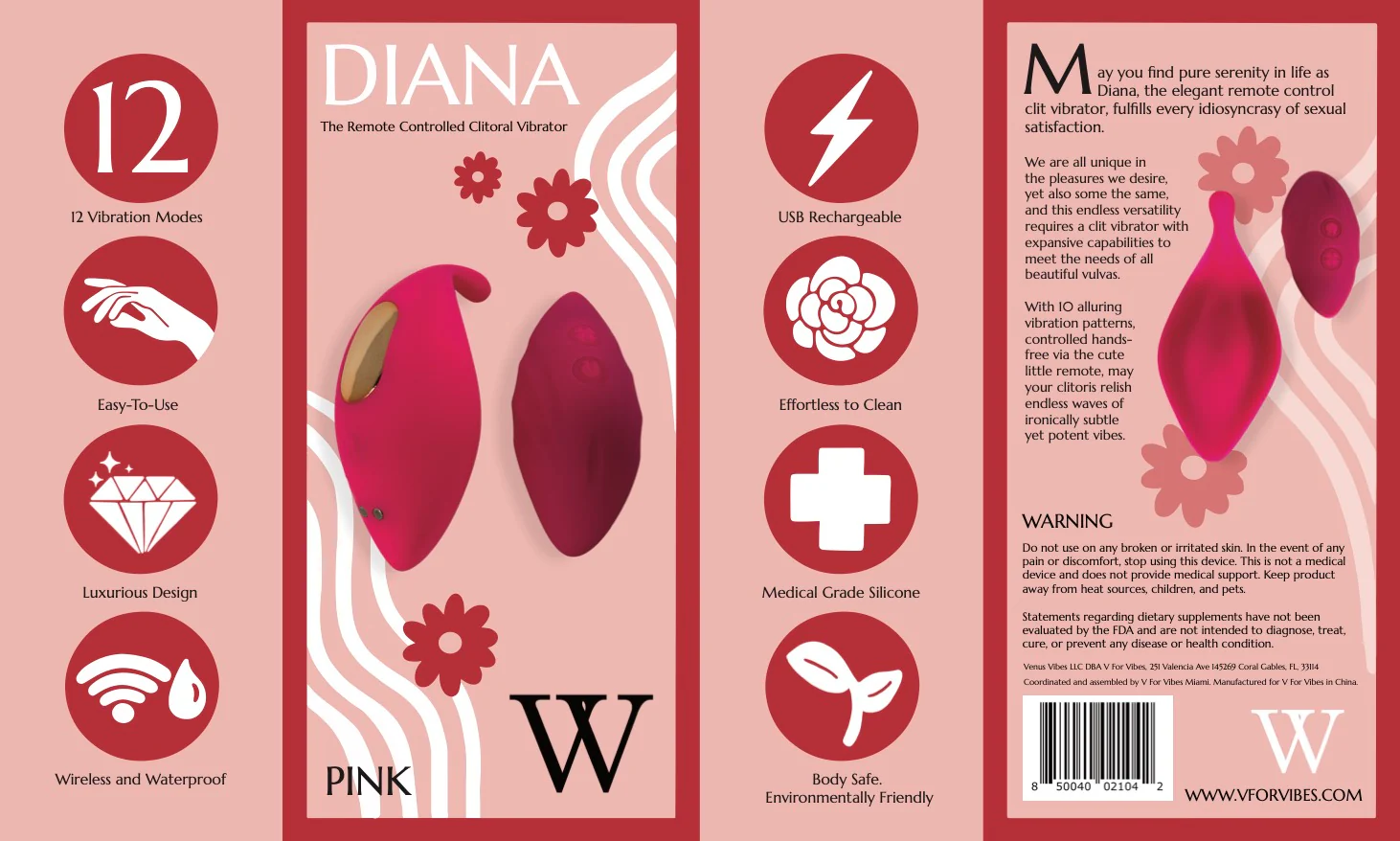 Diana – The Sensational Remote Control Clit Vibrator