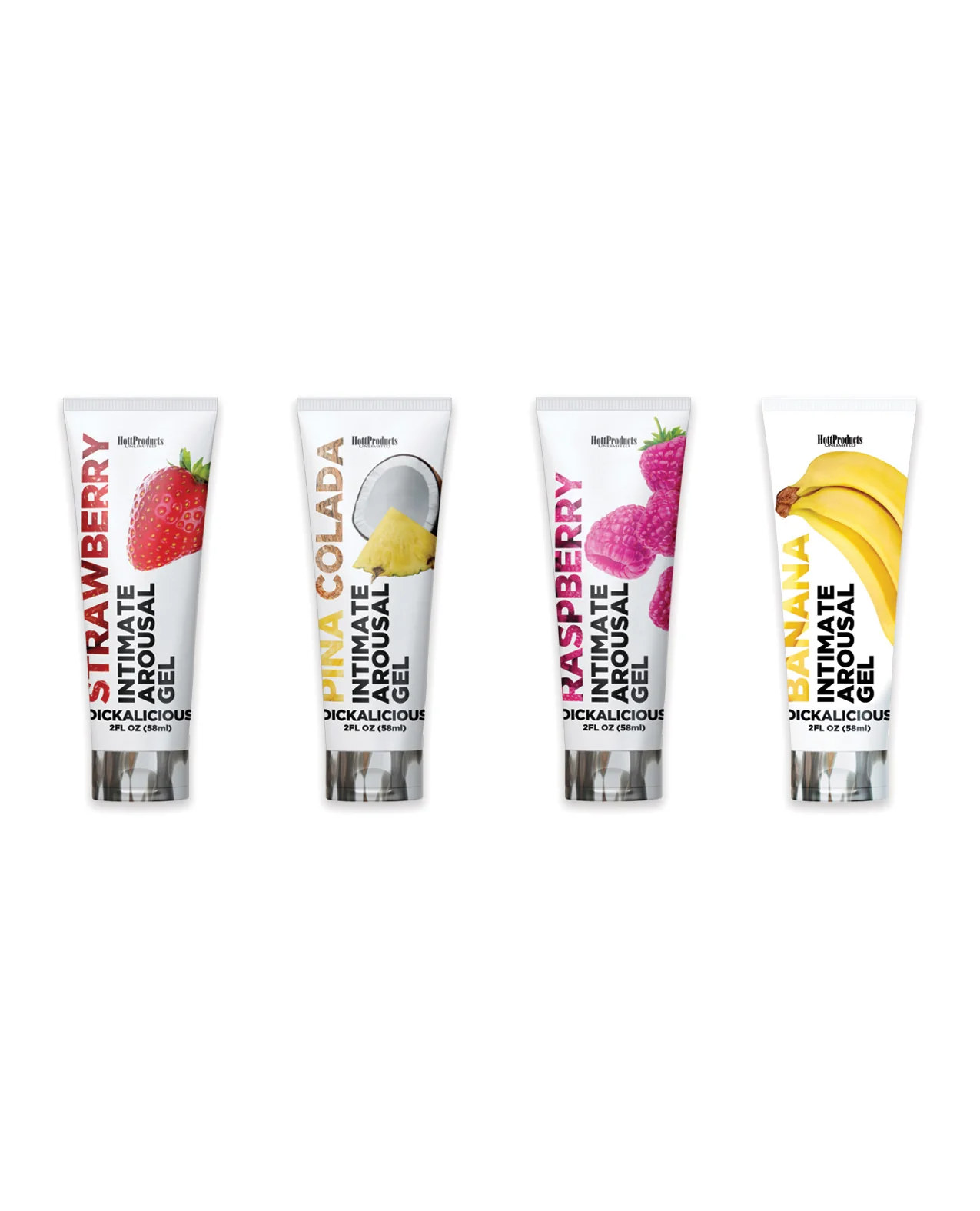 Dickalicious Penis Arousal Gel - 2 oz Tube Asst. Flavors Display of 24 - Image 2