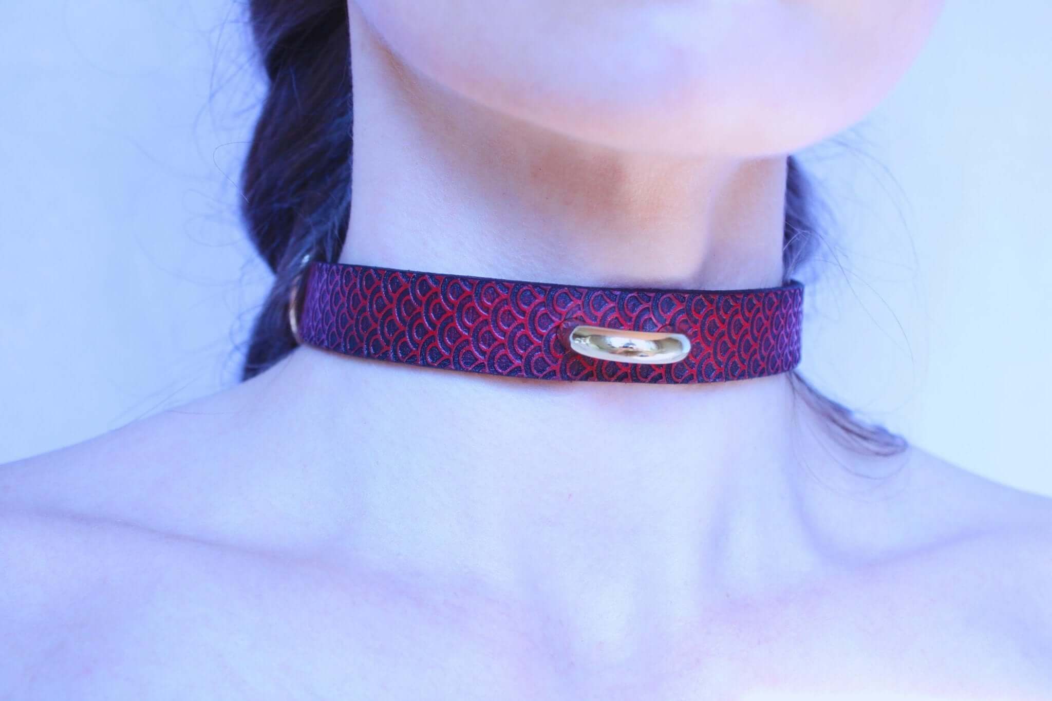 Discreet BDSM Collar Day Collar Choker Elegant BDSM Choker - Image 2