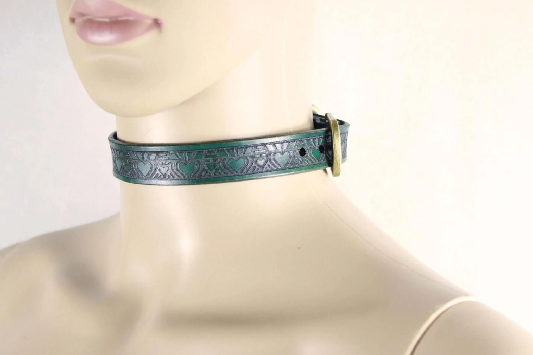 Day Collar Elegant Leather Choker for Submissive - Image 2