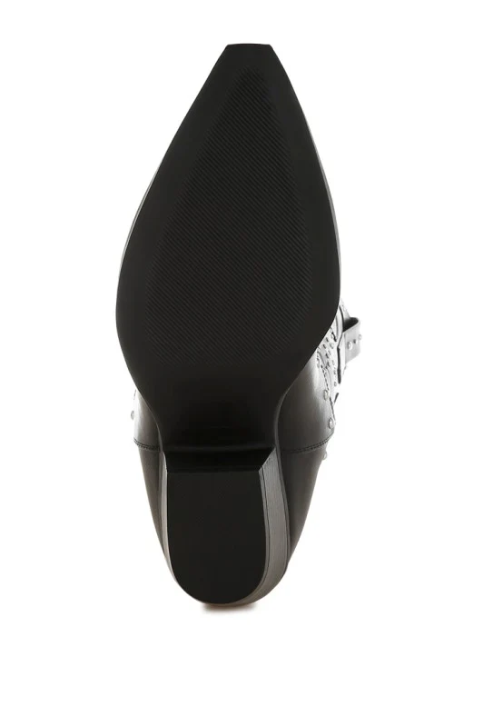 Dockery Studs Embellished Cowboy Boots - Image 10