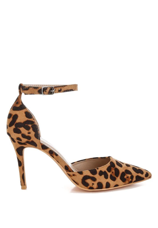 Dolona Leopard Print Stiletto Heel Sandals - Image 3