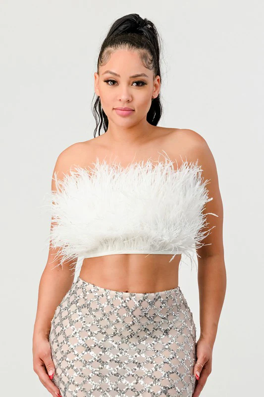 Don't Mess With My Fur Crop Tube Top - Image 3