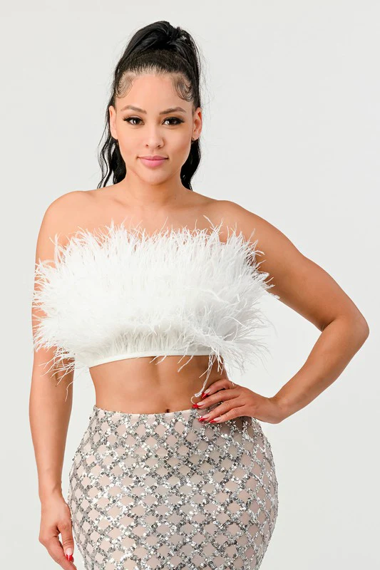 Don't Mess With My Fur Crop Tube Top - Image 4
