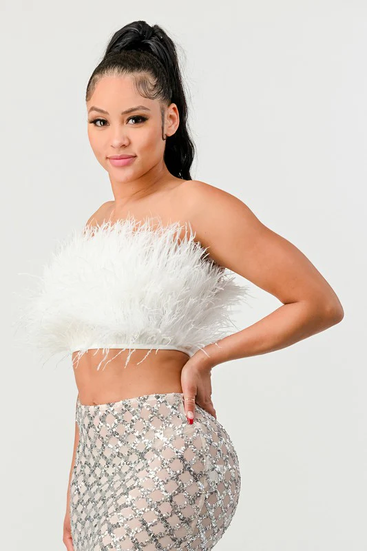 Don't Mess With My Fur Crop Tube Top - Image 6