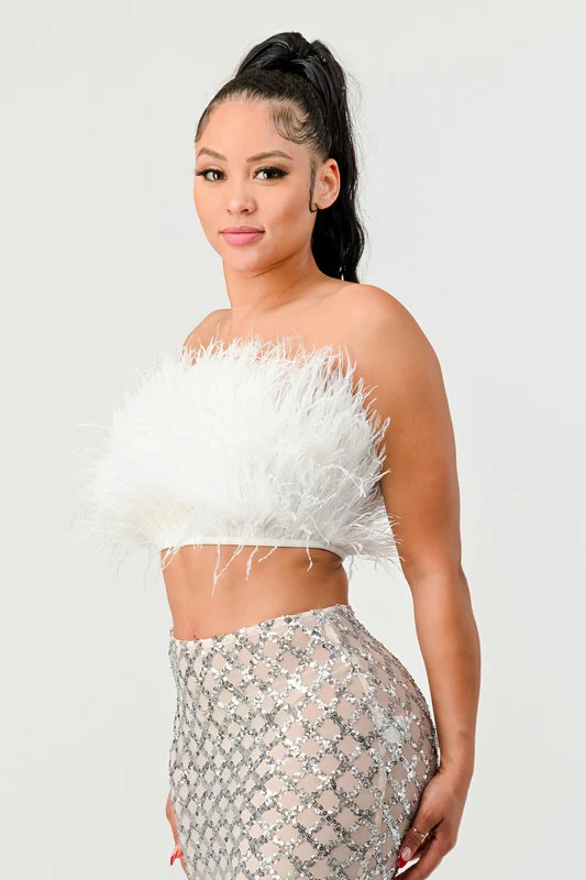 Don't Mess With My Fur Crop Tube Top - Image 7