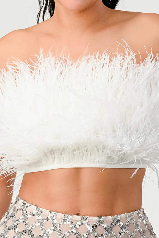Don't Mess With My Fur Crop Tube Top - Image 9