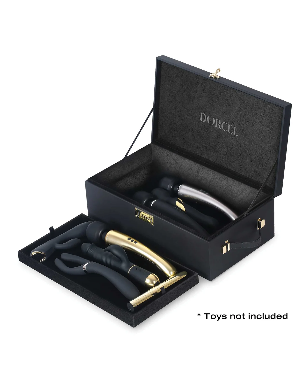 Dorcel Le Coffret Prestige Edition Built-in Combination Lock Storage Box - Black - Image 2