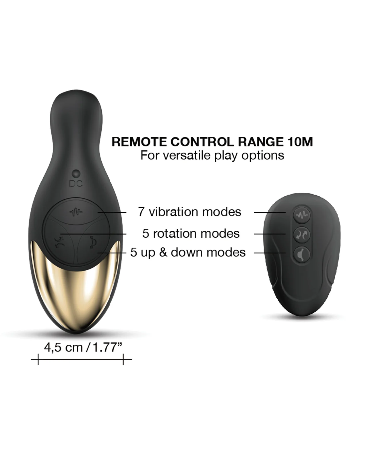 Dorcel P-Joy Double Action Prostate Massager - Black - Image 5