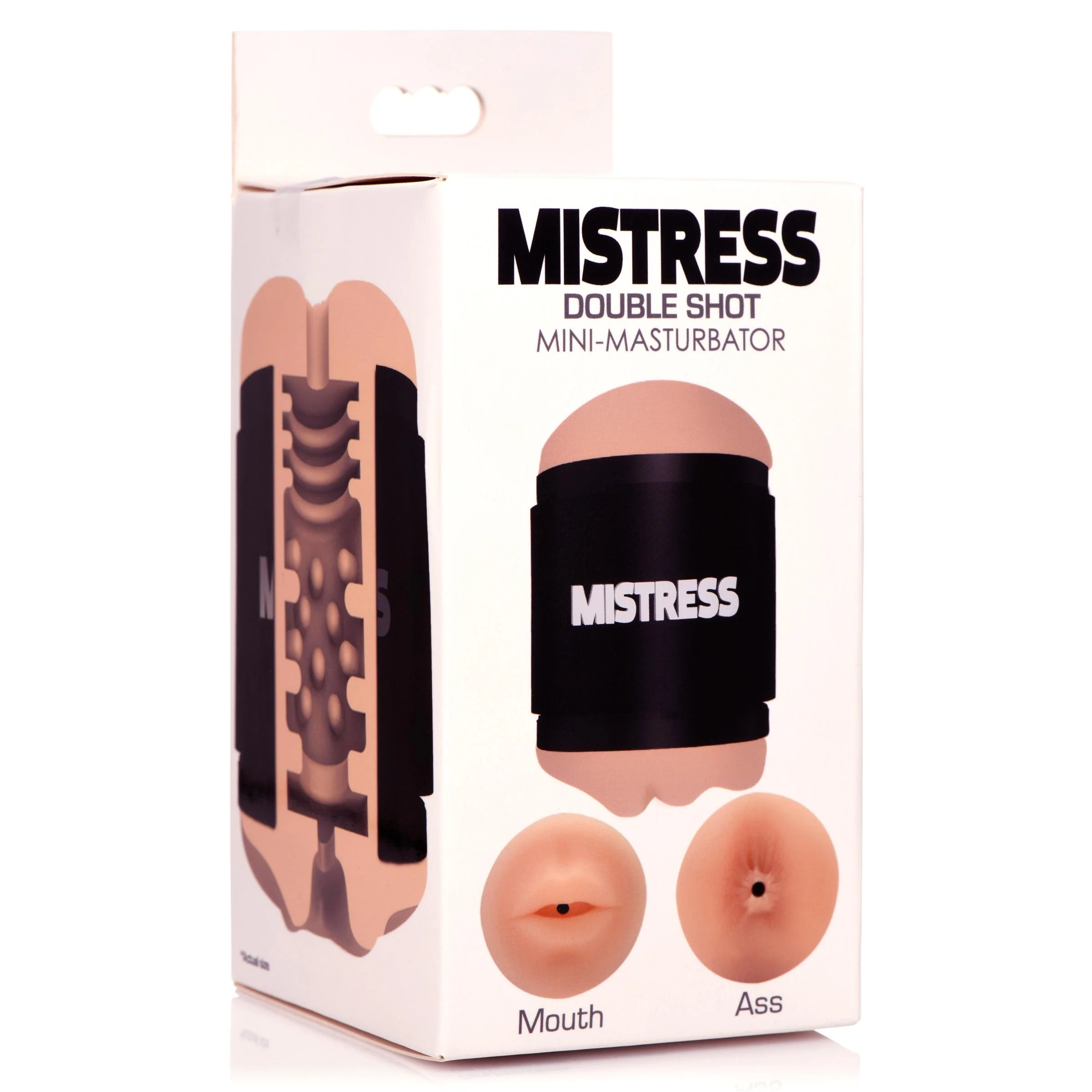 Double Shot Mouth And Ass Stroker - Light - Image 2