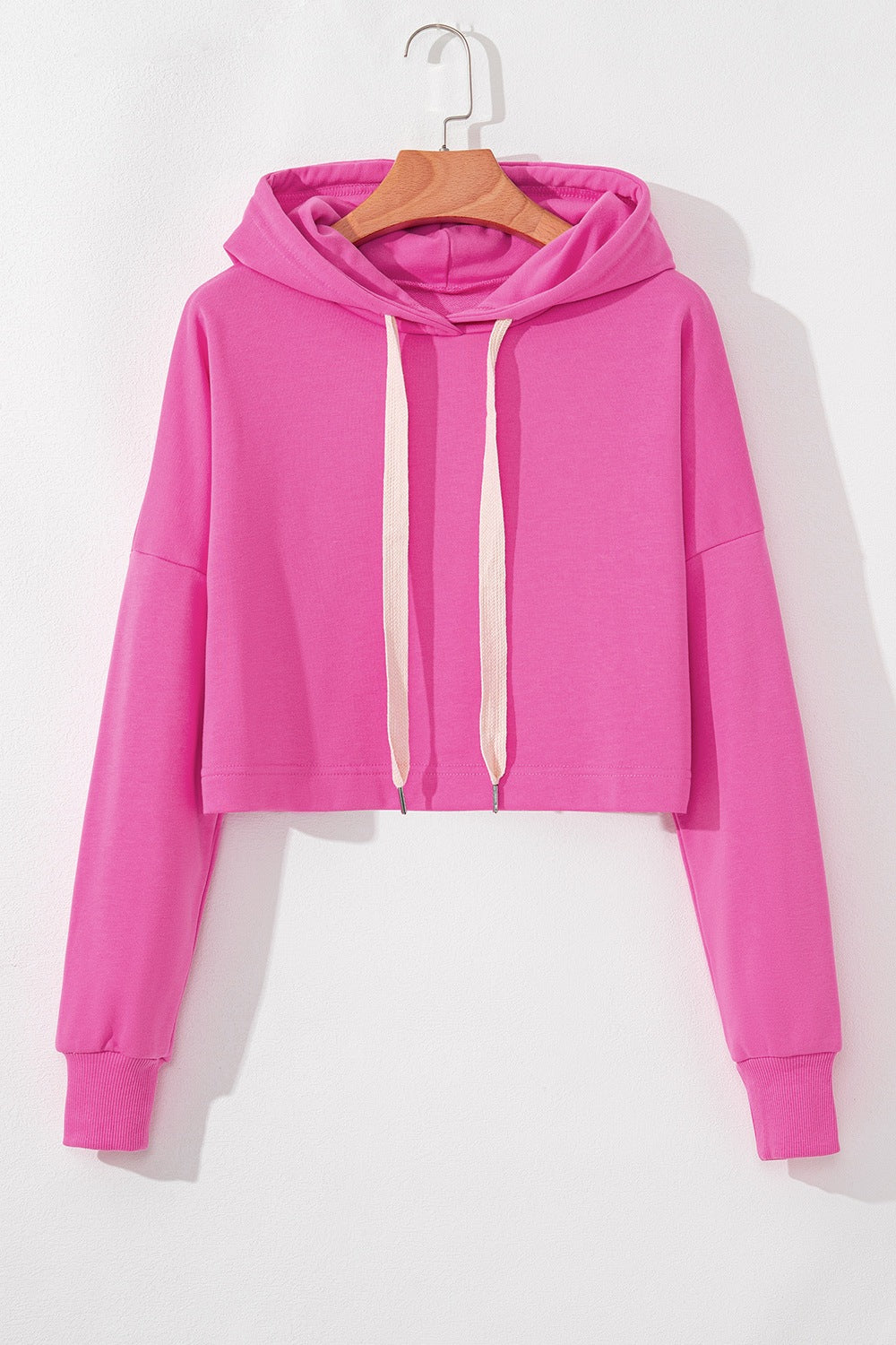 Drawstring Dropped Shoulder Hoodie - Image 3