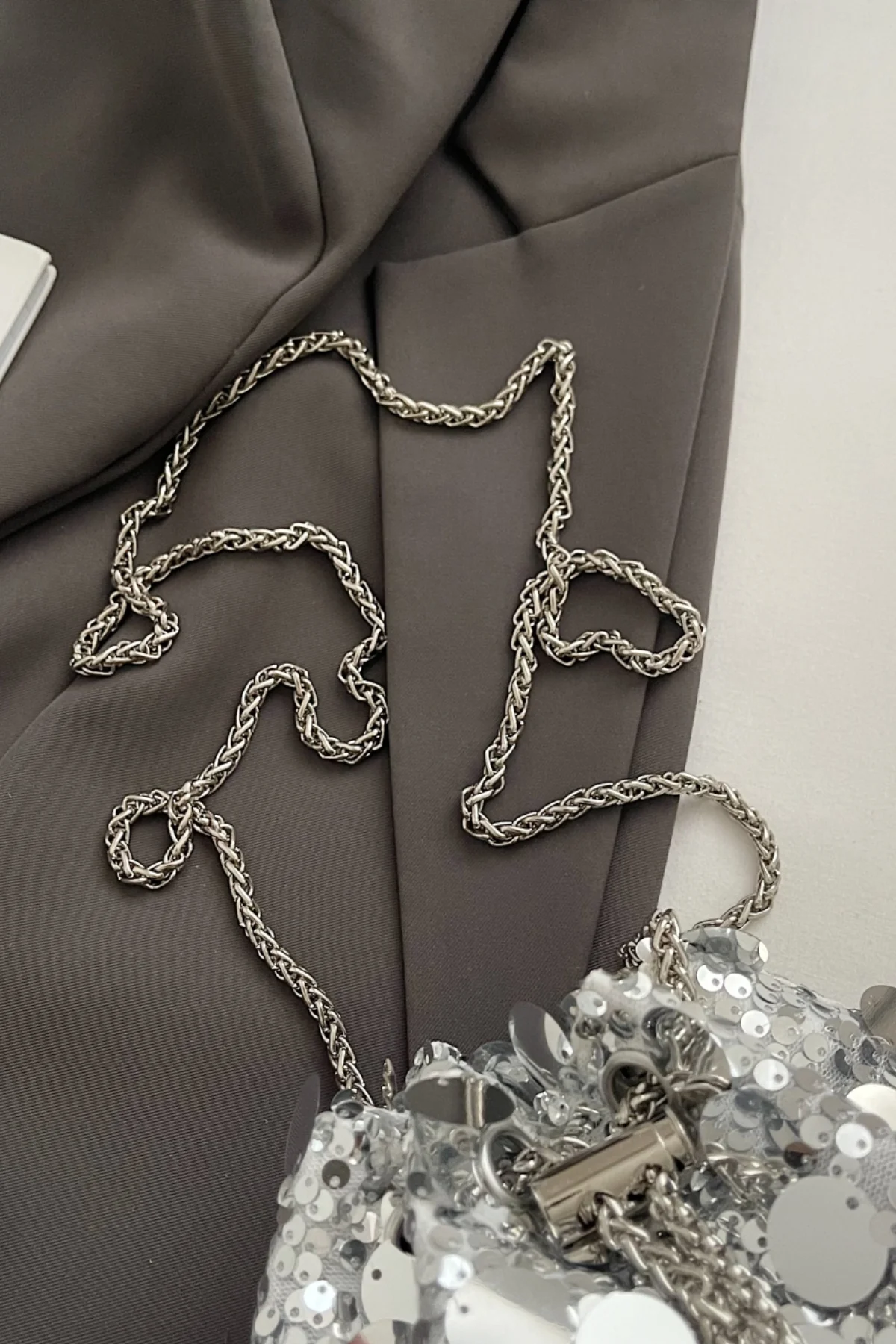 Drawstring Sequin Crossbody Bag - Image 13