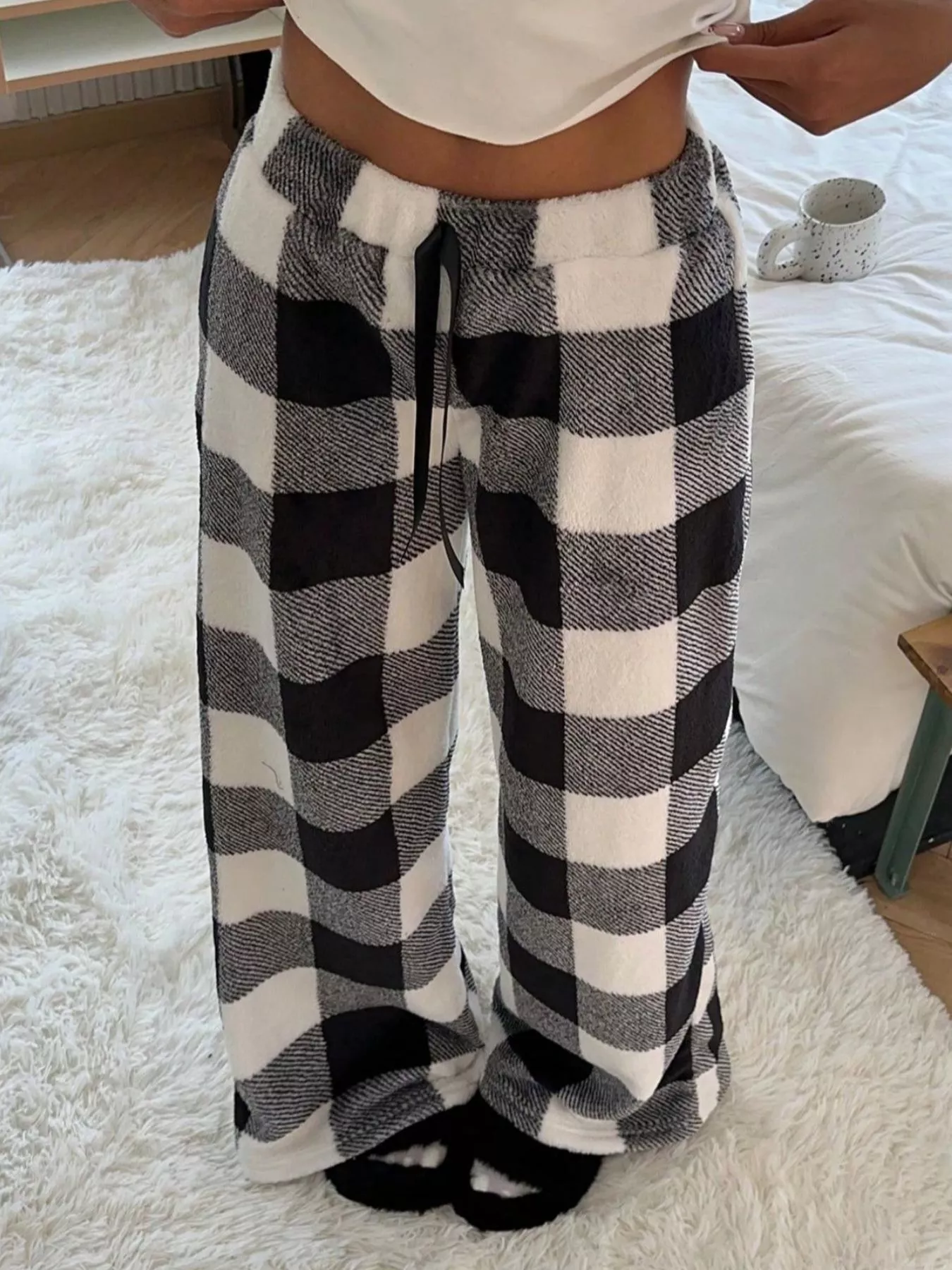 Drawstring Wide Leg Pants - Image 16