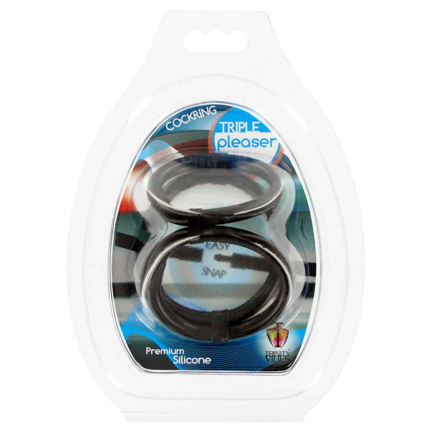 Easy Release Silicone Tri-cock And Ball Ring - Image 2