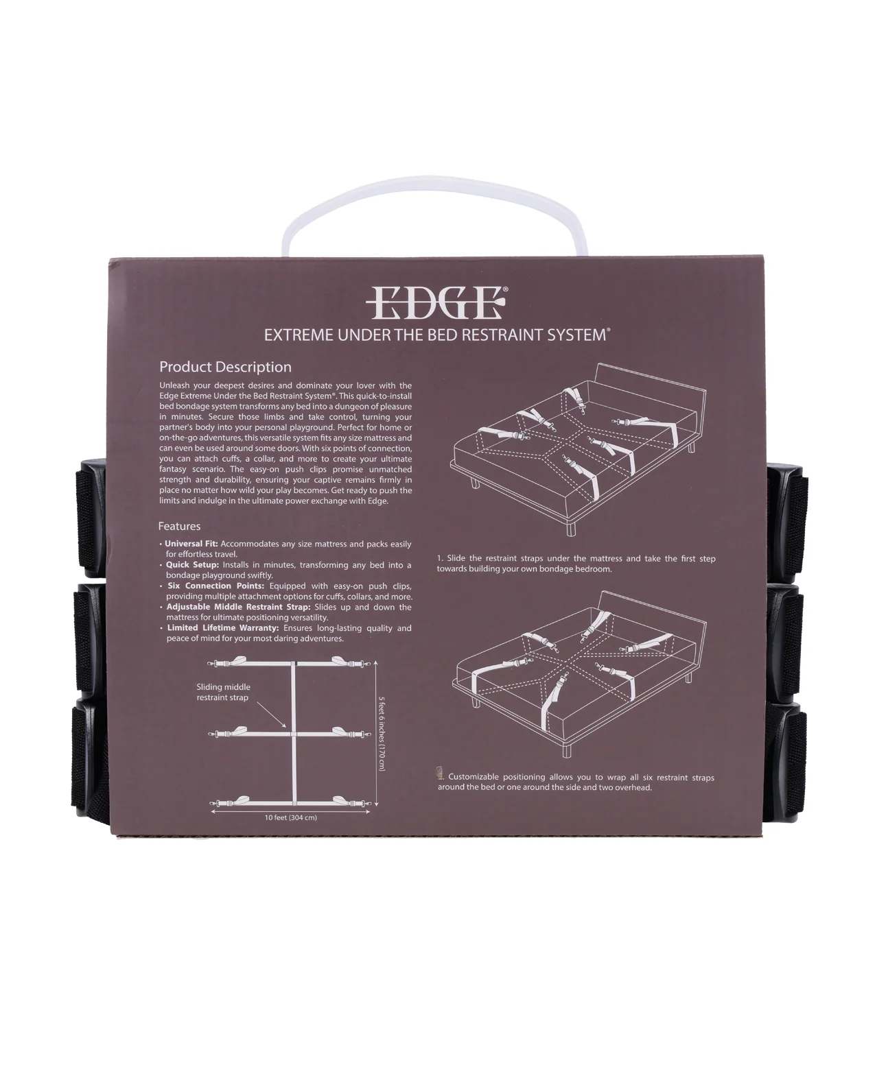Edge Extreme Under the Bed Restraint System - Black - Image 5