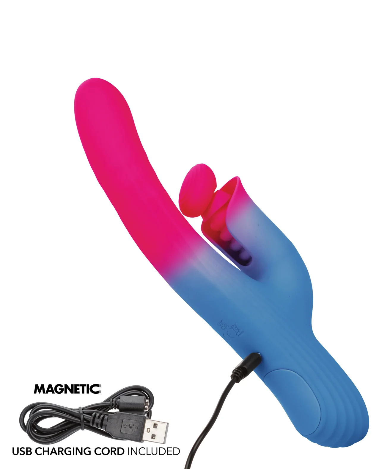 Elation Thrusting Dual Stimulator - Blue/Pink - Image 4
