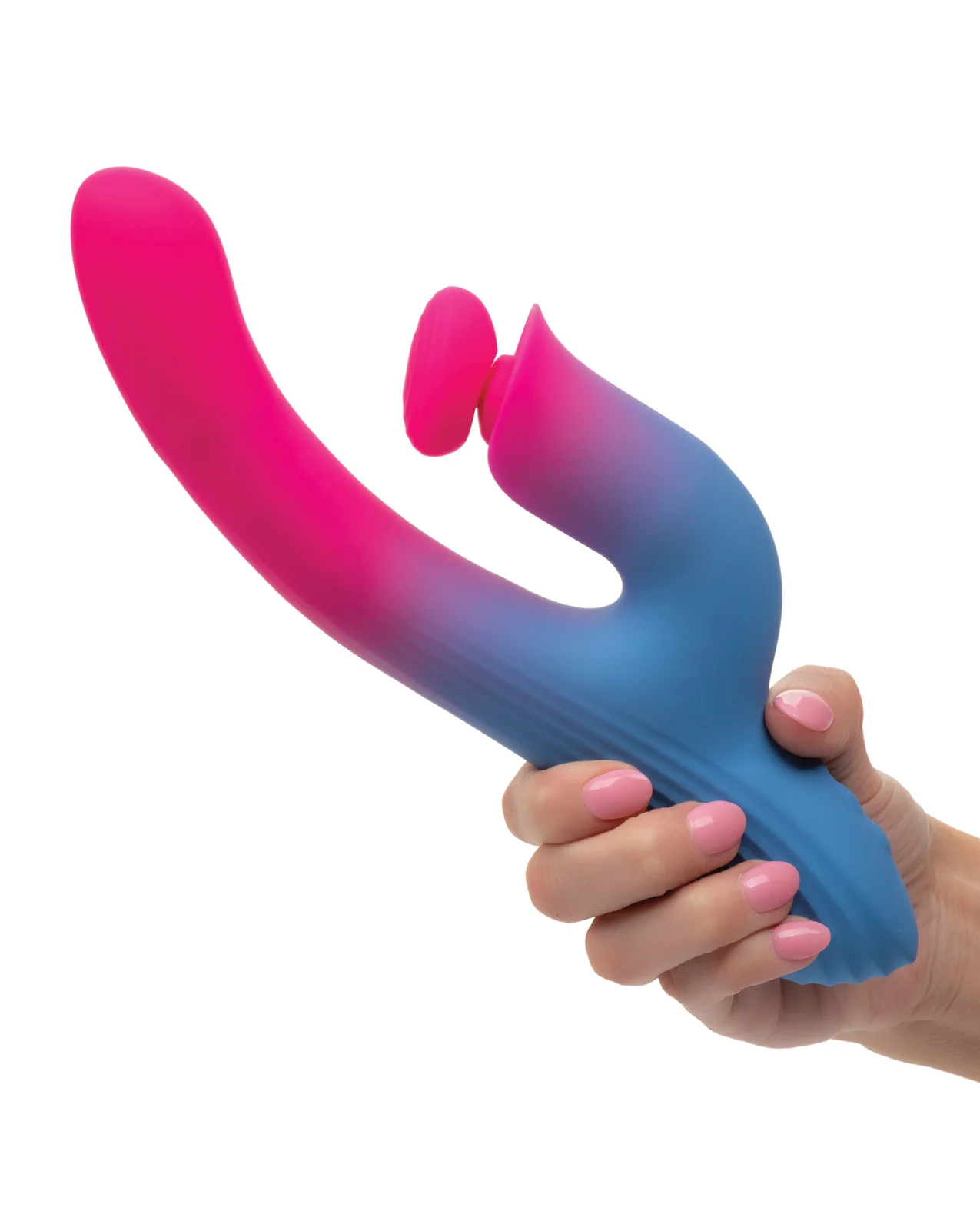 Elation Thrusting Dual Stimulator - Blue/Pink - Image 5