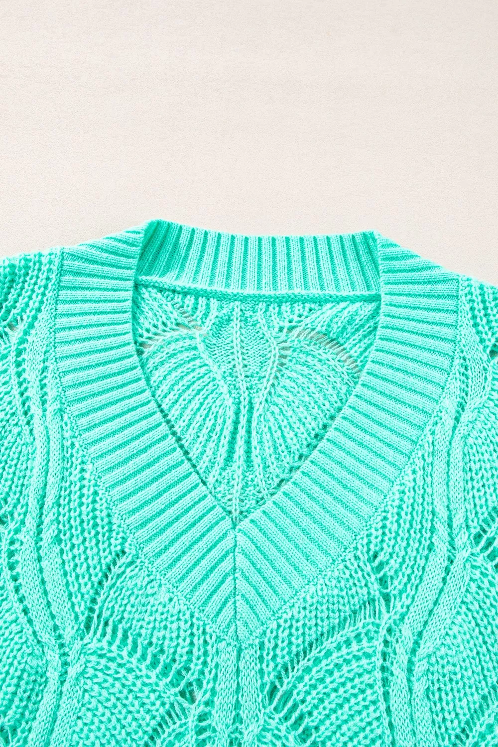 Elegant Texture V-Neck Knit Top - Image 12