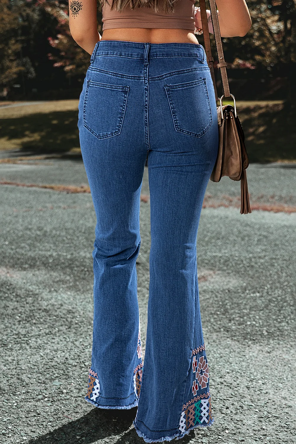 Embroidered Bootcut Jeans - Image 3