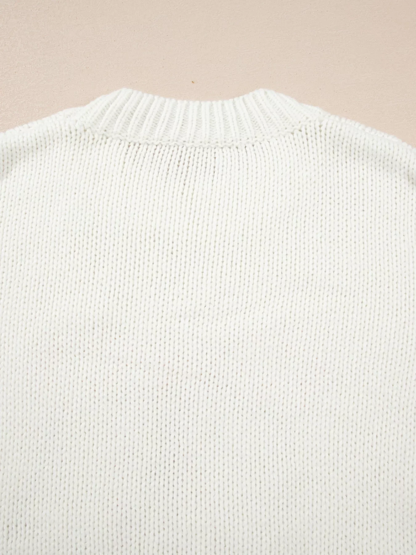 Embroidered Bow Boots Graphic Drop Shoulder Sweater - Image 10