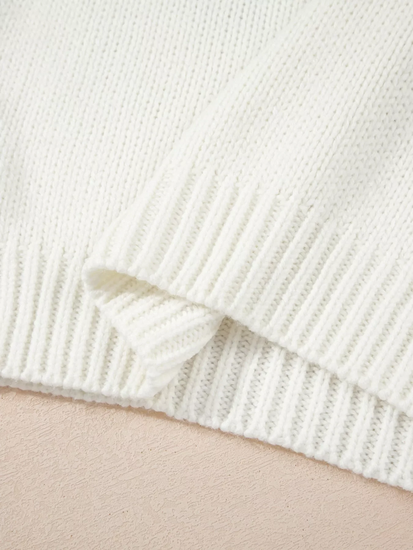 Embroidered Bow Boots Graphic Drop Shoulder Sweater - Image 12