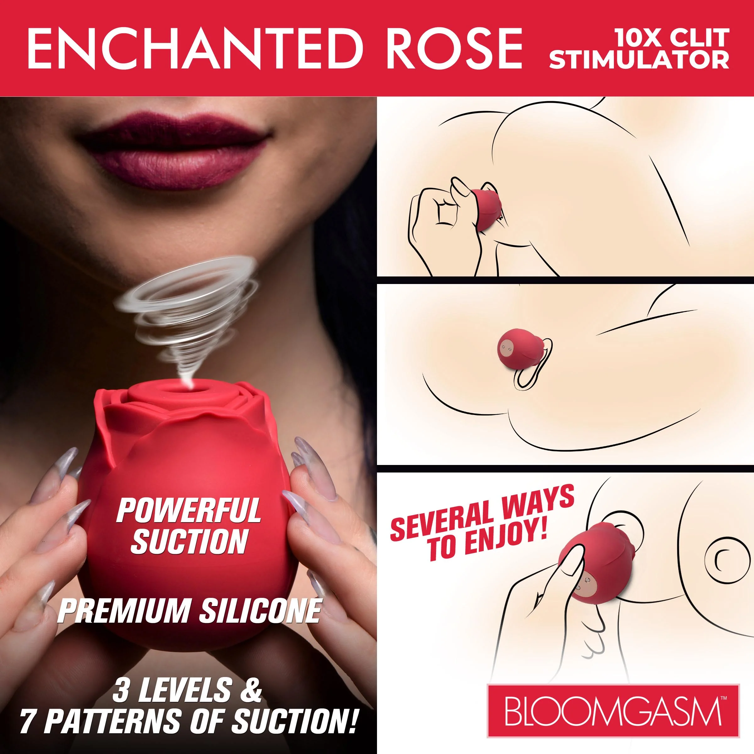Enchanted Rose 10x Clit Stimulator - Image 4