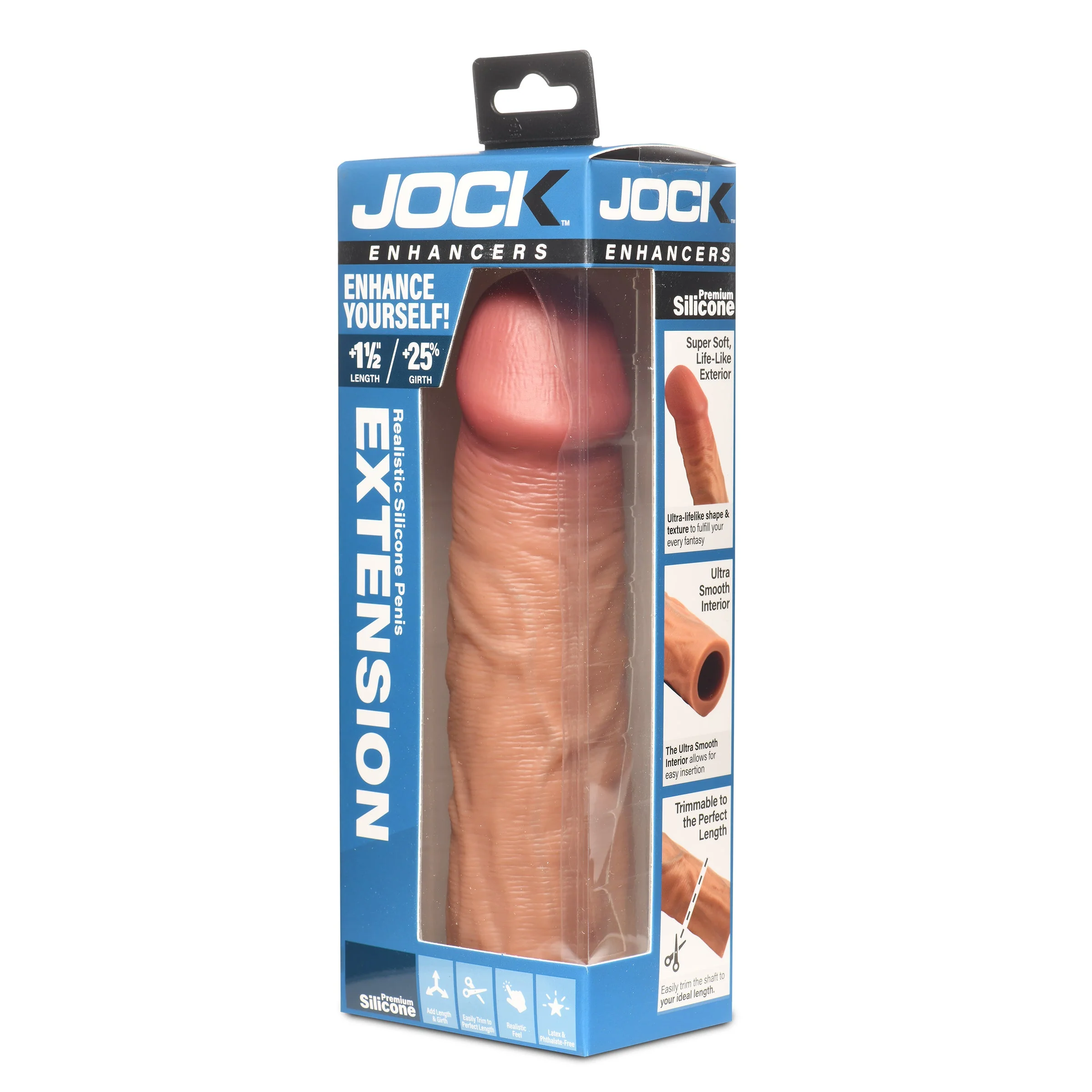Enhancers 1.5" Silicone Penis Extension Sleeve - Medium - Image 6