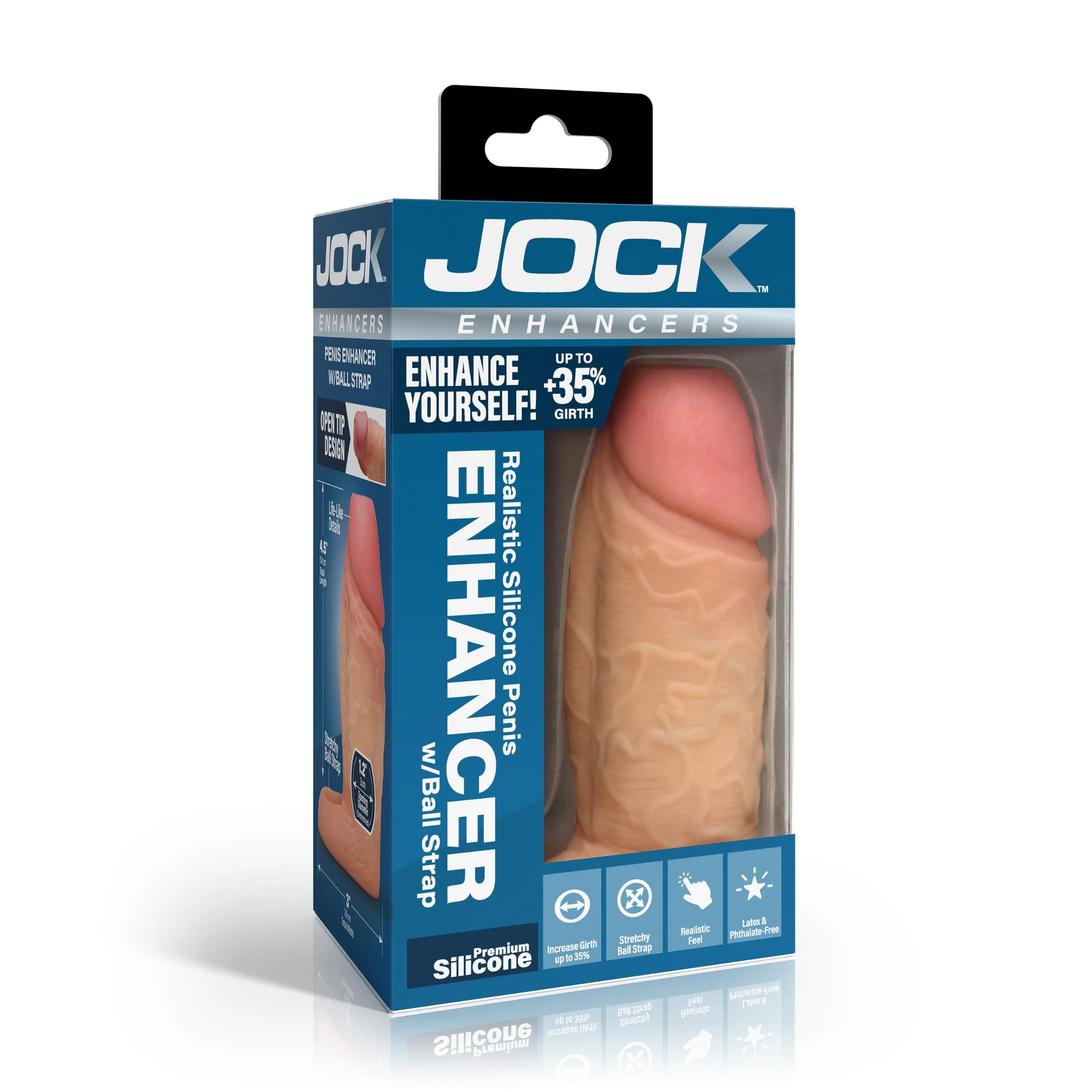 Enhancers Silicone Penis Extension Sleeve - Light - Image 3