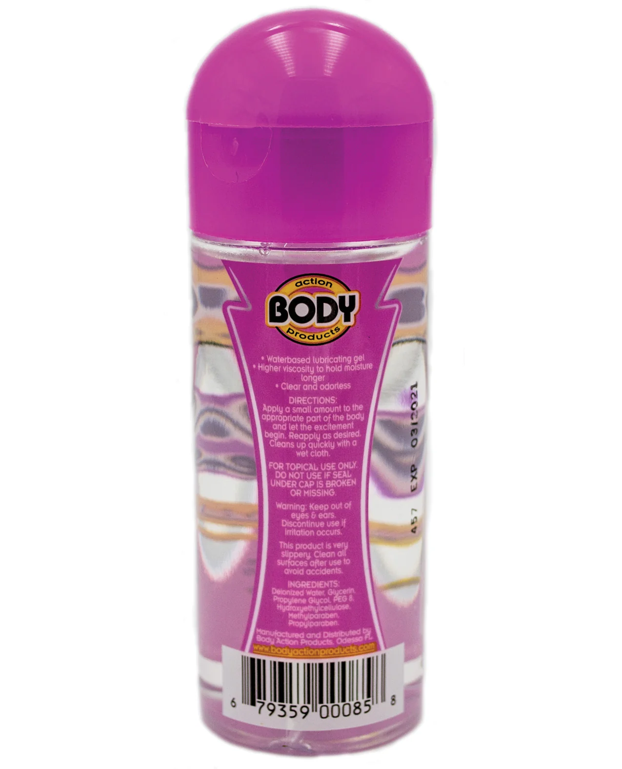 Body Action Supreme Water Based Gel - 2.3 oz Bottle - Image 2