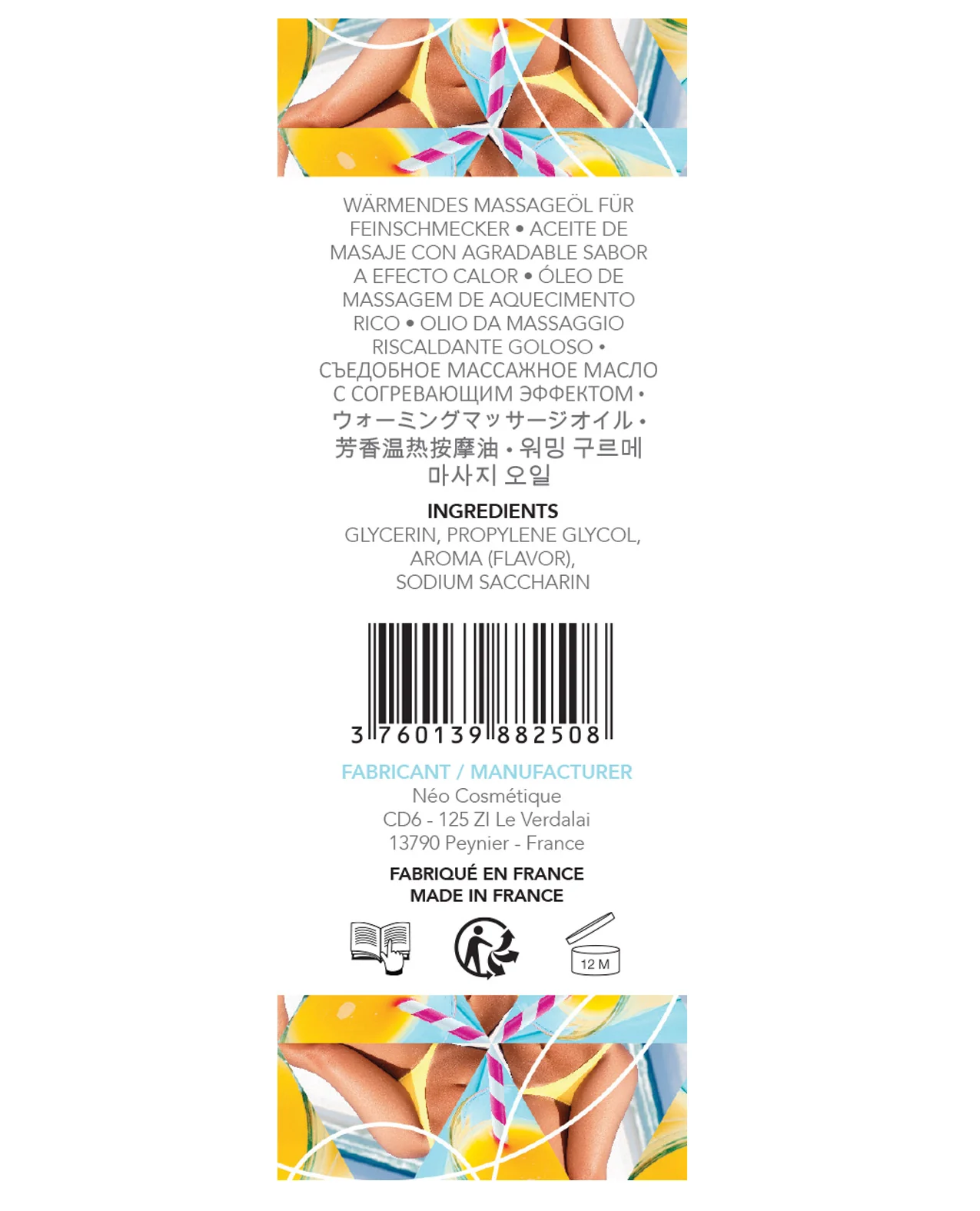EXSENS of Paris Warming Massage Oil - 50 ml Sex on the Beach - Image 2