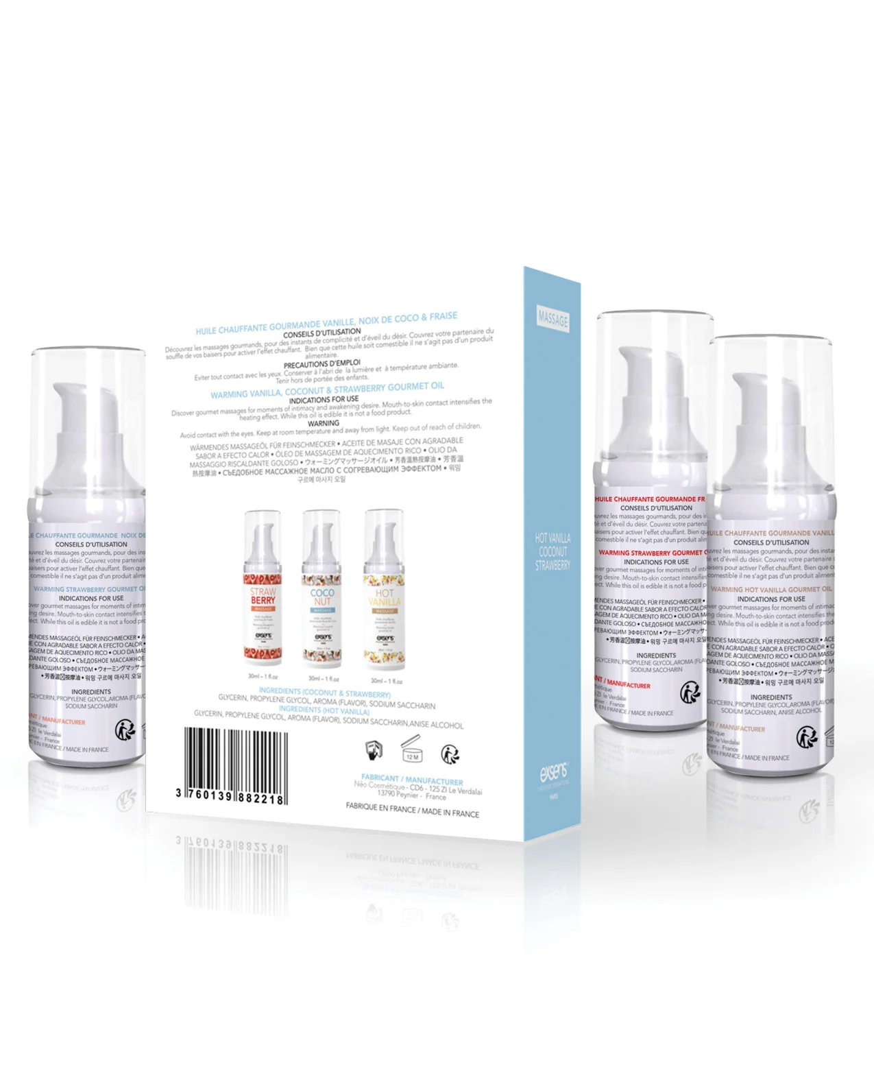EXSENS of Paris Let's Travel Massage Oil Set - Image 2