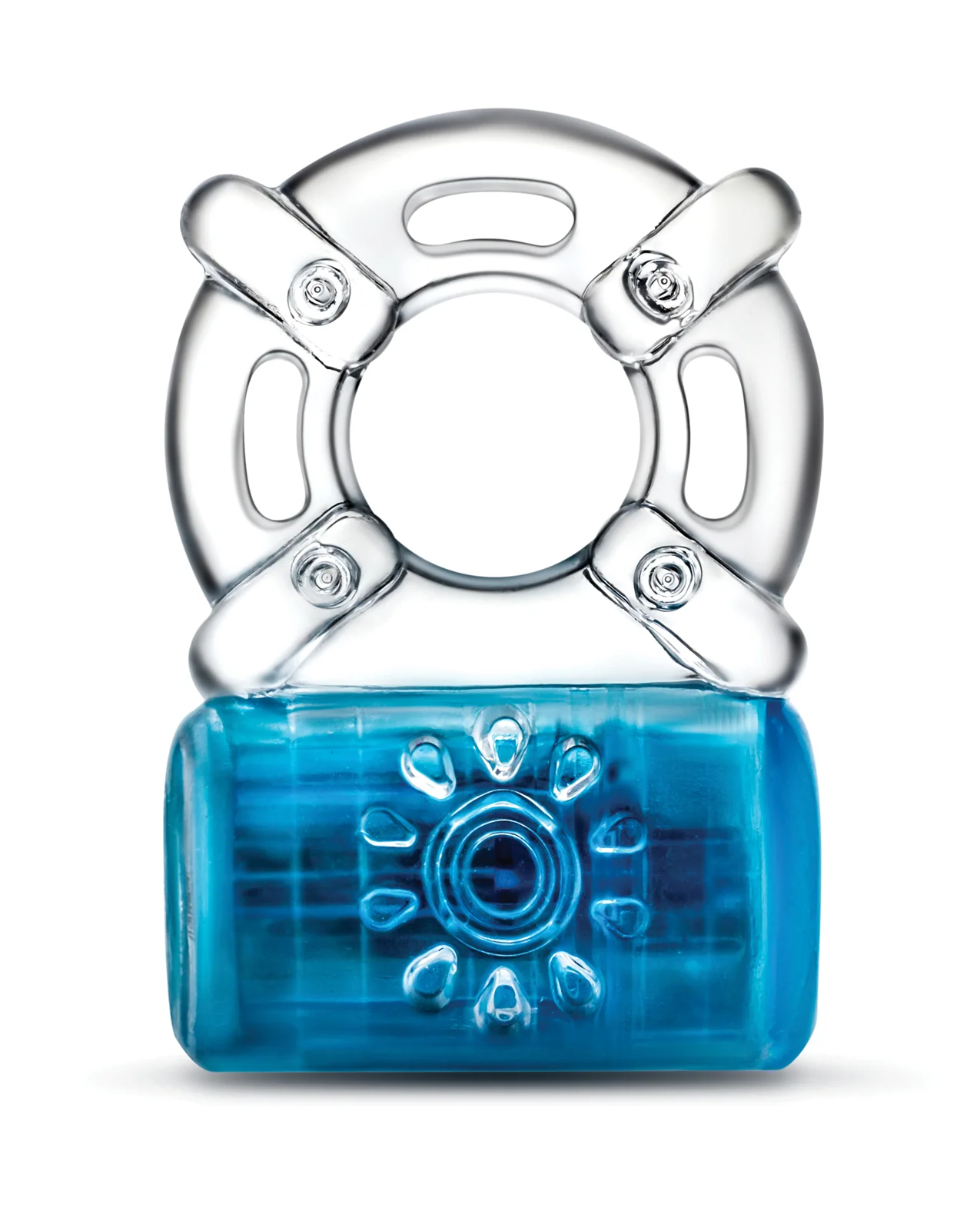 Blush Play With Me Pleaser Rechargeable C Ring - Blue - Image 3