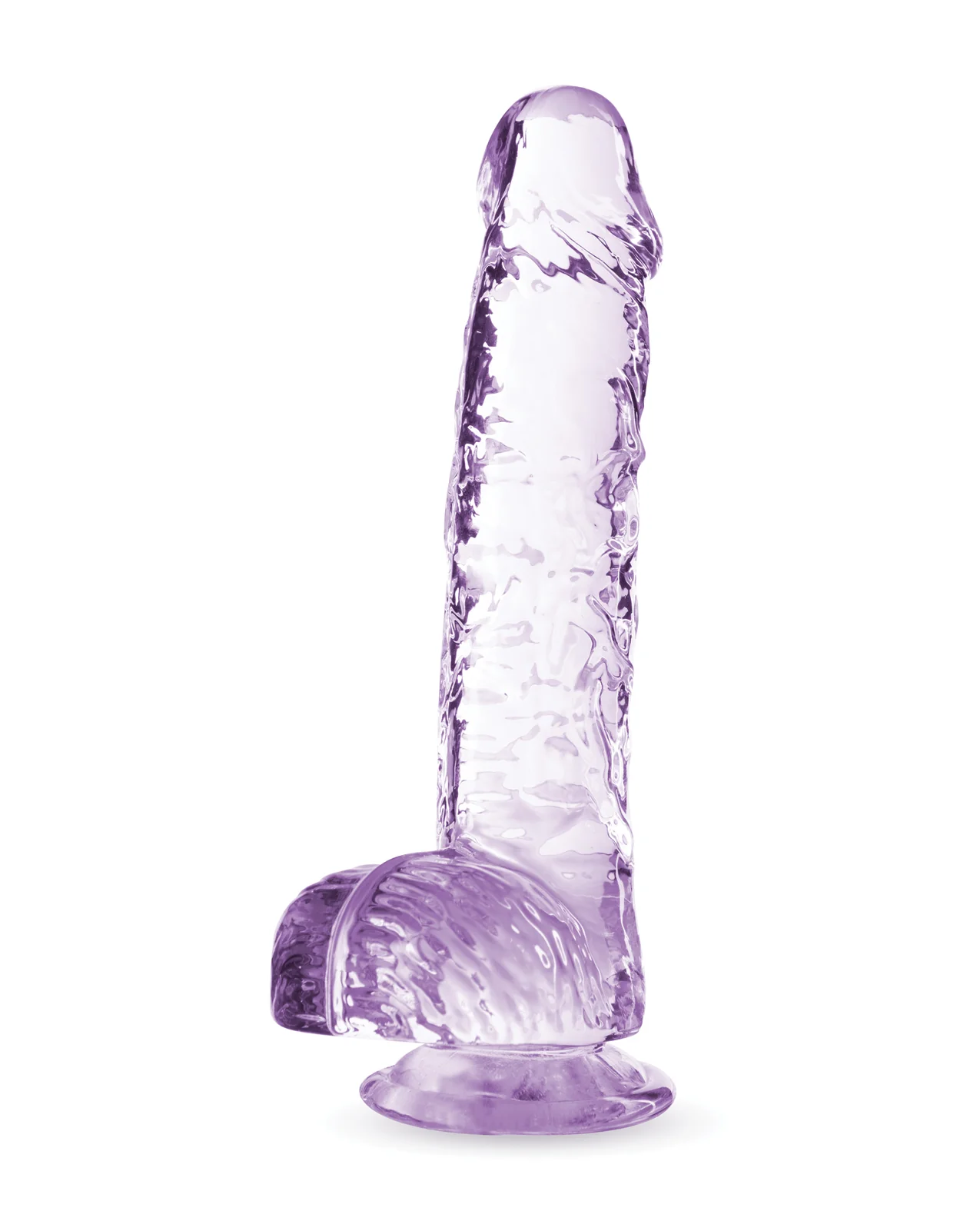 Blush Naturally Yours 6" Crystalline Dildo - Amethyst - Image 2