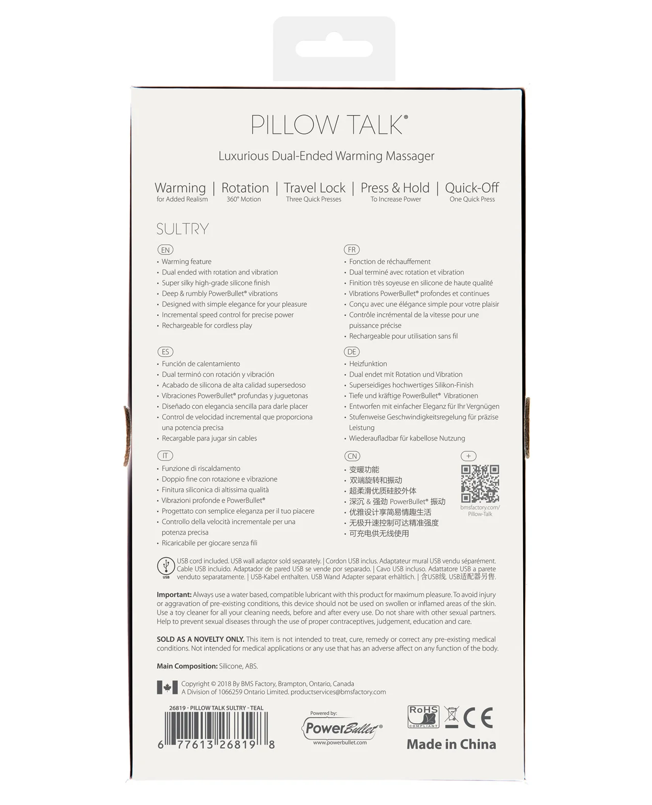 Pillow Talk Sultry Rotating Wand - Teal - Image 2