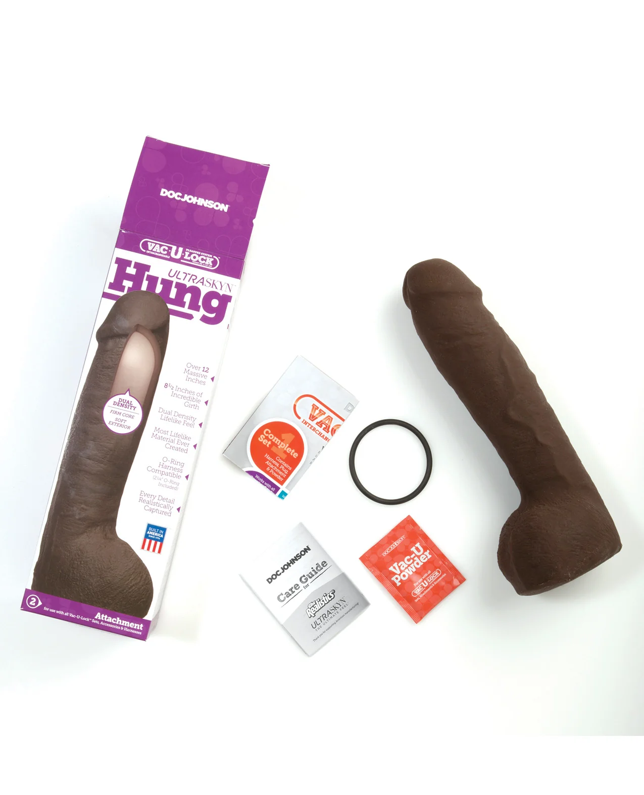 Vac-U-Lock ULTRASKYN 12" Hung - Chocolate - Image 3