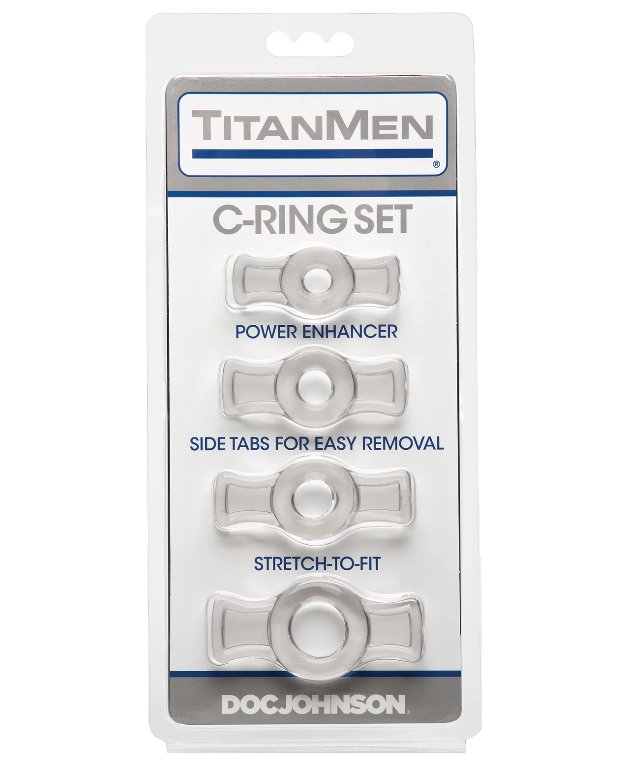 Titanmen Tools Cock Ring Set - Clear